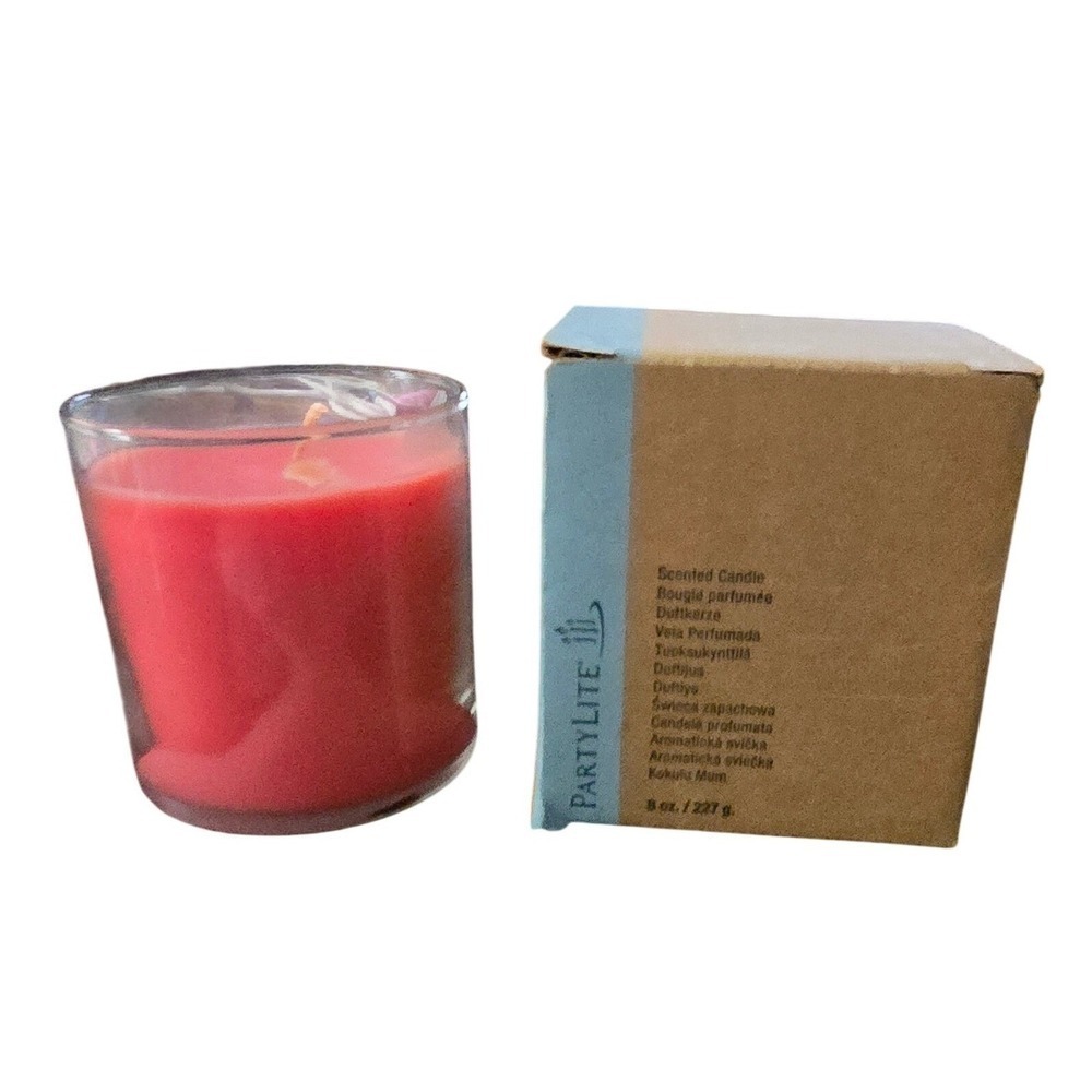 BNIB! Partylite POMEGRANATE & CASSIS 8 oz. Scented Jar‎ Candle RETIRED SCENT!